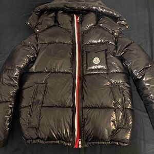 Moncler Black Montbeliard Short Down Jacket With Detachable Hood